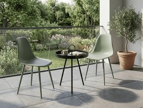 Set de gradina OSAKA SIRVON - 2 scaune si masa rotunda, salvie verde