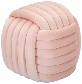 Taburet roz-deschis cu tapițerie din catifea Softy – Mauro Ferretti