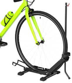 SPORTNOW Suport pentru Biciclete Reglabil din Oțel și Plastic, Negru | Aosom Romania