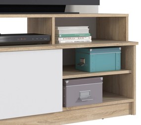 Biblioteca living Intero SB 2741 150 cm stejar sonoma si alb