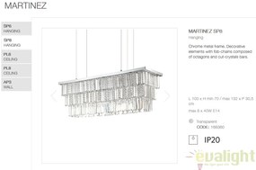 Lustra moderna design elegant MARTINEZ SP8 166360