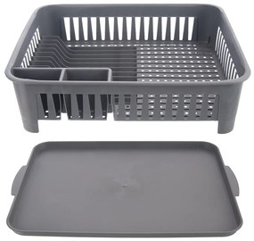 Scurgător de vase gri din plastic – Orion