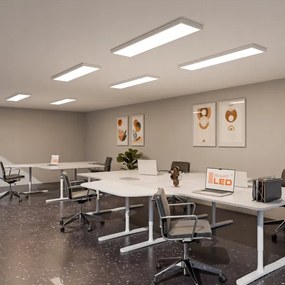 Panou LED aplicat 60 W, 230 V, 30 x 120 cm, alb