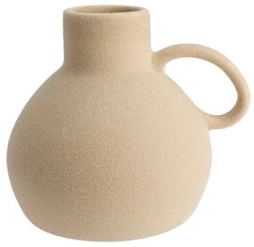 Vaza Archaic din ceramica, bej, 16x13.5 cm