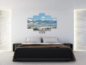 Tablou cu munții înzăpeziți (150x105 cm)