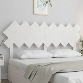 vidaXL Tăblie de pat, alb, 159,5x3x80,5 cm, lemn masiv de pin