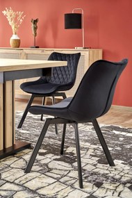 Masa extensibila Lamello stejar artizan/negru L130-180xl80xh76 cm