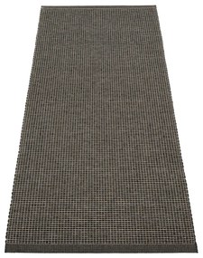 Covor tip traversă pentru interior și exterior gri antracit 70x180 cm Emm Black Linen – Pappelina