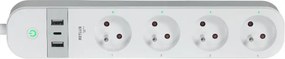 Prelungitor inteligent cu întrerupător Retlux 4Z + 2xUSB-A+1xUSB-C 1,5m Wi-Fi Tuya alb