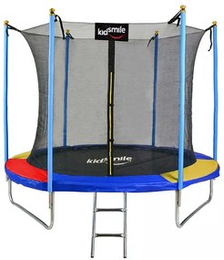 Trambulină 305cm + plasă de protecție interioară + scară Color