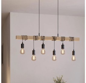 Lustră pe cablu Eglo 55242 TOWNSHEND 6xE27/60W/230V