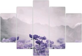 Tablou - Flori mov în munți (150x105 cm)
