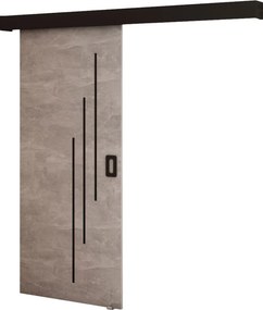 Uşă glisantă, beton/negru/negru, BERI 90 6