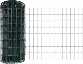 vidaXL Gard cu Stâlp Verde 0,4 x 10 m Oțel și PVC