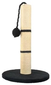 Ansamblu de joaca pentru pisici, cu ciucure, bej si negru, 29.5x45 cm