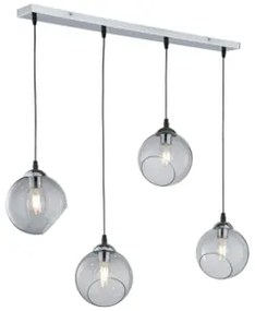 Suspensie moderna 4 becuri E27 Clooney R30074054 Trio