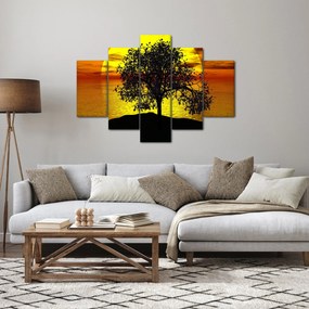 Tablou - Silueta copacilor (150x105 cm)