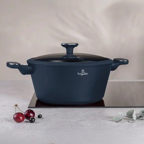 Oala cu capac Berlinger Haus Deep Sea BH 8378, 28 cm, antiaderentă