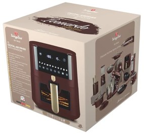 Friteuza cu aer cald, airfryer 8 L, fereastra vizibila Leonardo Collection Berlinger Haus BH 9606, cos mare