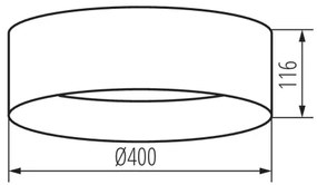 Plafonieră LED Kanlux 36509 RIFA LED/17,5W/230V 3000K maro