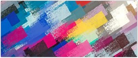Tablou - Dungi colorate cu pensula (120x50 cm)