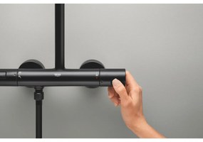 Grohe Vitalio Start System set de dus perete cu termostat da negru 266772431