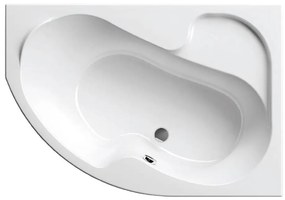 Ravak CV01000000 - Cada de colț ROSA 140x105 cm acrilică/albă