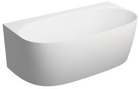 Omnires Valencia M+ cada de perete 158x86 cm ovala alb VALENCIAWPBM