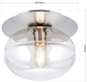 Plafoniera vintage design decorativ RICHARD satin/clar