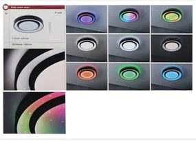 Plafonieră dimabilă LED RGBW/22W RAINBOW 230V Paulmann 70544 + telecomandă