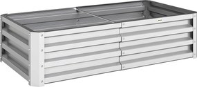 Outsunny 4' x 2' x 1' Pat de Gradina Galvanizat Inaltat, Cutie de Plantare din Metal Pat Inaltat pentru Legume, Flori, Plante si Plante Aromatice, Verde | Aosom Romania