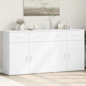 vidaXL Dulapuri, alb, 2 buc., 79x38x80 cm, lemn prelucrat