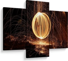 Tablou cu bilă iluminată (90x60 cm)