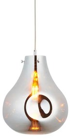 Endon 99788 - Pendul cu cablu EUROPA 1xE27/10W/230V negru fumuriu