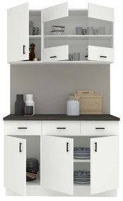 Set Bucatarie Karo V3, Alb, Blat Thermo 28 mm, L 120 cm