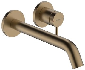 Baterie lavoar incastrata Hansgrohe Tecturis S negru mat fara corp ingropat
