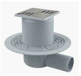 Sifon pardoseala 105 x 105/50 cu inaltator, iesire laterala, sistem de retinere a mirosurilor APV1311 Alca