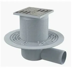 Sifon pardoseala 105 x 105/50 cu inaltator, iesire laterala, sistem de retinere a mirosurilor APV1311 Alcadrain