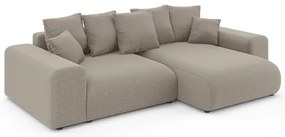 Colțar bej extensibil/cu spațiu de depozitare (cu colț variabil) Luma – Ropez