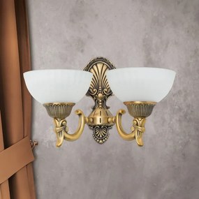 Lampă de perete Orion WA 2-1201/2 ROCCA 2xE27/60W/230V bronz/alb