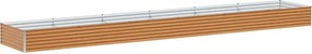 vidaXL Strat înălțat de grădină 582 x 100 x 36 cm Oțel Galvanizat