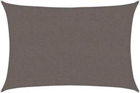 vidaXL Pânză parasolar, antracit, 2,5 x 3,5 m, HDPE, 160 g/m²