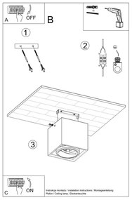 Lampă spot VALDE 1xGU10/40W/230V