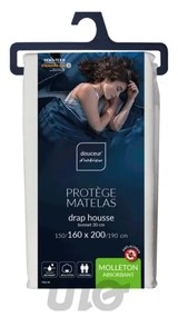 Protecție pentru saltea 160x200 cm Molly – douceur d'intérieur