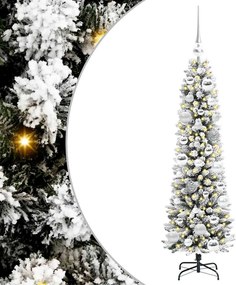 vidaXL Brad de Crăciun artificial Alb 120 cm PVC și metal și plastic