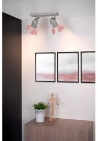 Spot Lucide 17997/02/66 PICTO 2xGU10/35W/230V roz