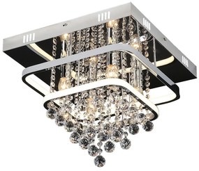 Lustra LED aplicata design elegant Pallas, 40x40cm