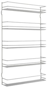 Organizator pentru mirodenii de montat pe perete din oțel Pepito – Metaltex