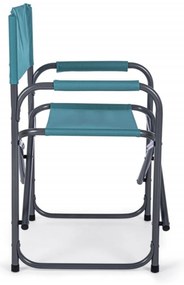 Scaun pentru gradina, Olbia, Bizzotto, 55x47x78 cm, pliabil, otel/poliester, turcoaz