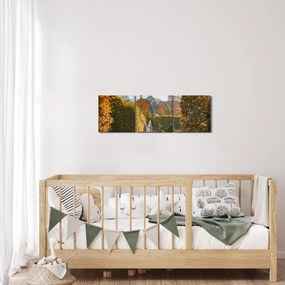 Tablou - Palatul Wallenstein (cu ceas) (90x30 cm)